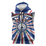 Personalized Cape Verde 1975 Sleeveless Zip Hoodie Happy Independence Day