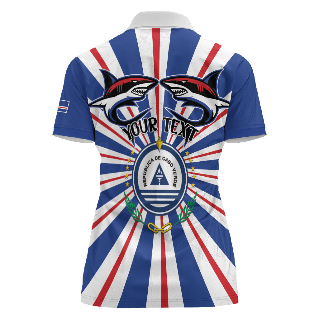 Personalized Cape Verde 1975 Women Polo Shirt Happy Independence Day
