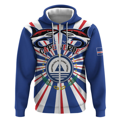 Personalized Cape Verde 1975 Zip Hoodie Happy Independence Day