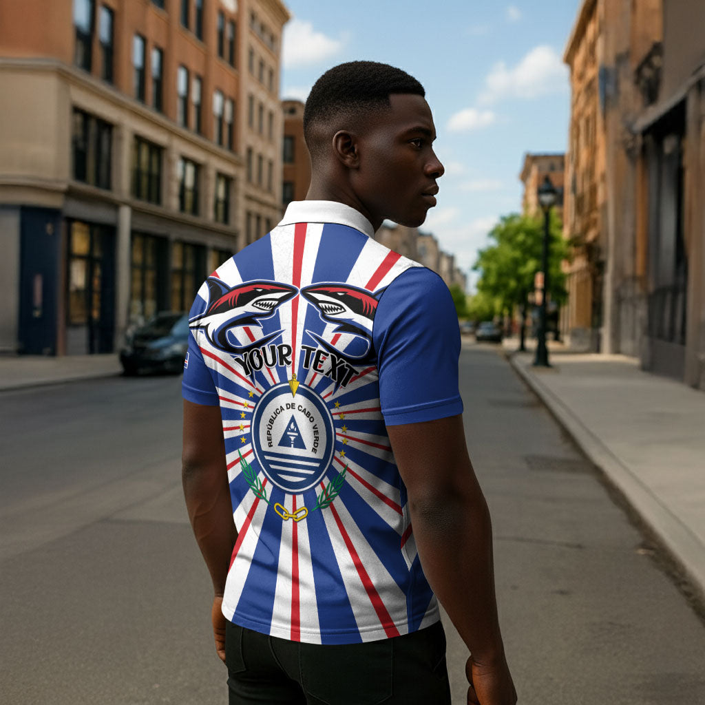 Personalized Cape Verde 1975 Zipper Polo Shirt Happy Independence Day