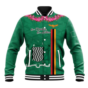 Personalized One Zambia One Nation Baseball Jacket Happy Independence Day