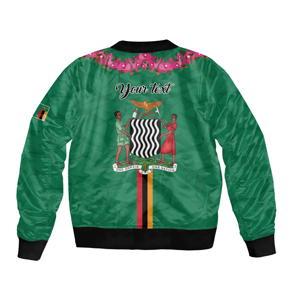 Personalized One Zambia One Nation Bomber Jacket Happy Independence Day