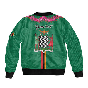 Personalized One Zambia One Nation Bomber Jacket Happy Independence Day