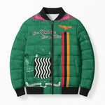 Personalized One Zambia One Nation Bomber Puffer Jacket Happy Independence Day