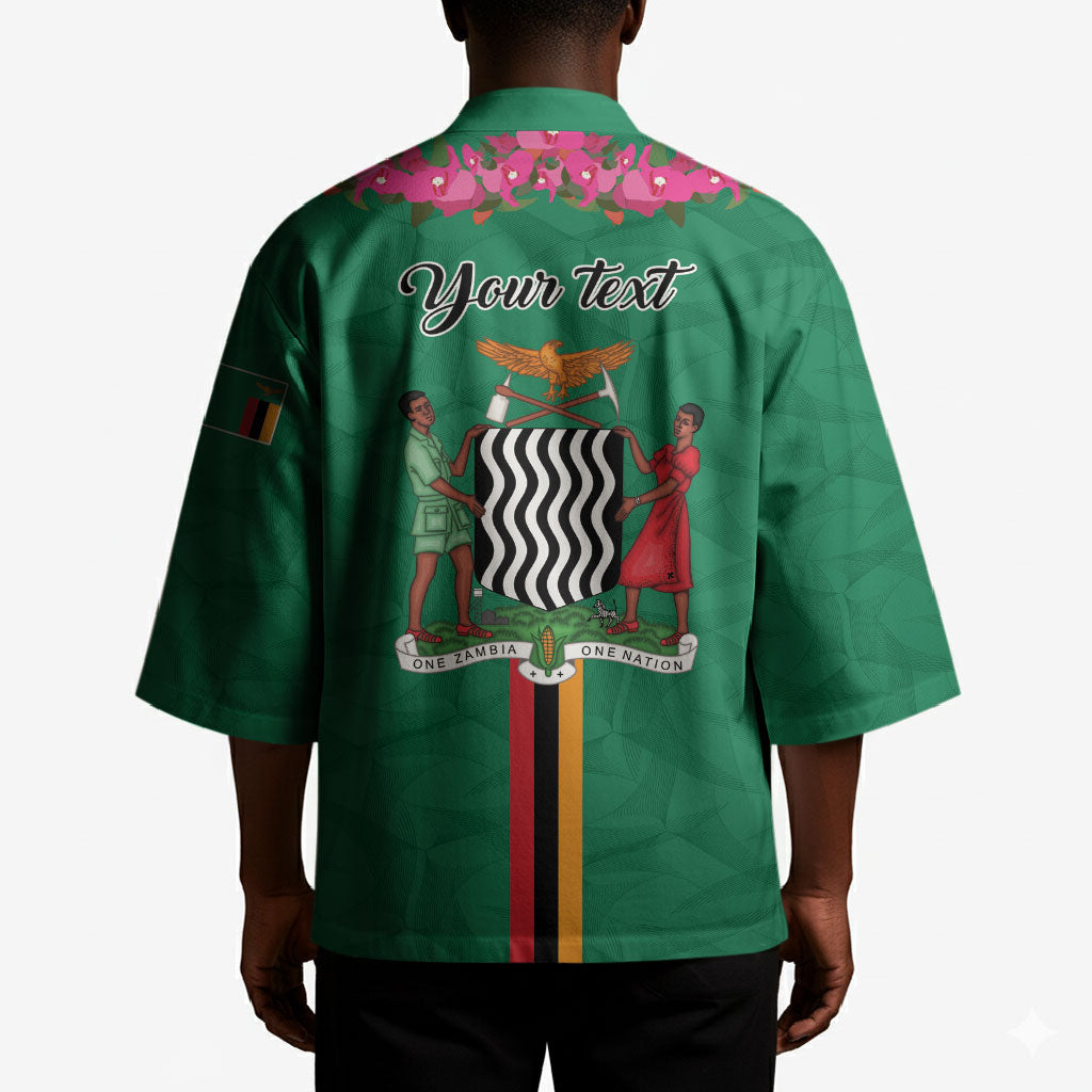 Personalized One Zambia One Nation Kimono Happy Independence Day