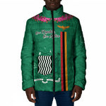 Personalized One Zambia One Nation Padded Jacket Happy Independence Day