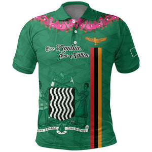 Personalized One Zambia One Nation Polo Shirt Happy Independence Day