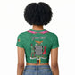 Personalized One Zambia One Nation Raglan Cropped T shirt Happy Independence Day