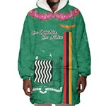 Personalized One Zambia One Nation Wearable Blanket Hoodie Happy Independence Day