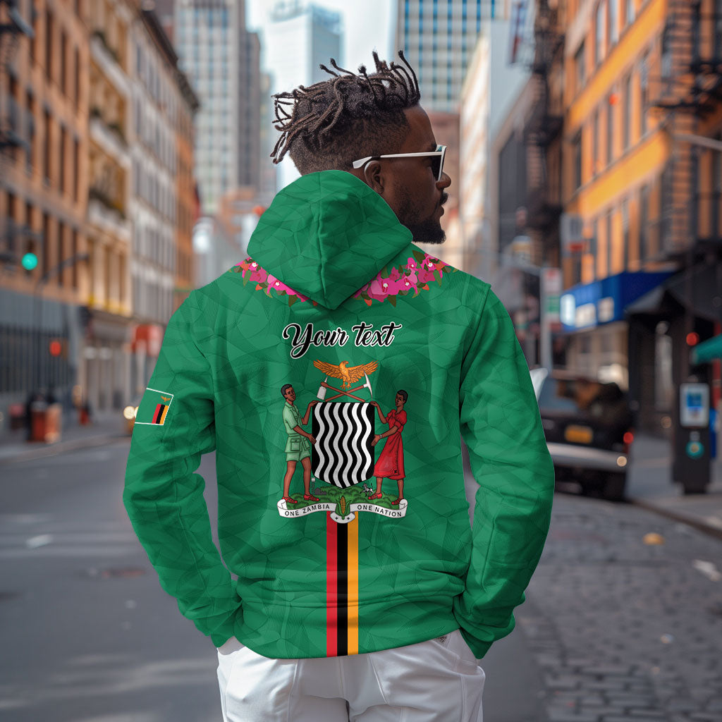 Personalized One Zambia One Nation Zip Hoodie Happy Independence Day