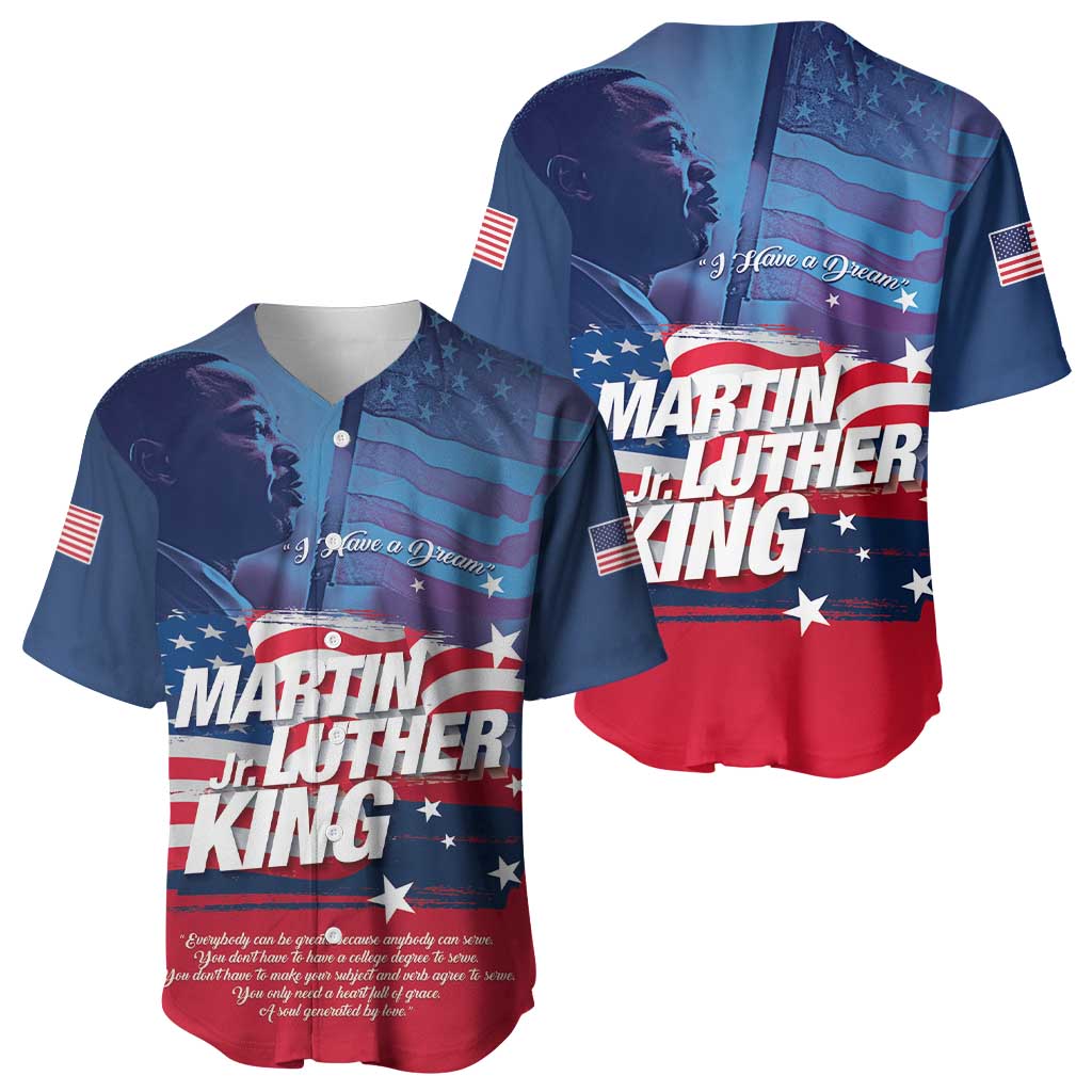 Martin Luther King MLK Baseball Jersey I Have A Dream - African Pride