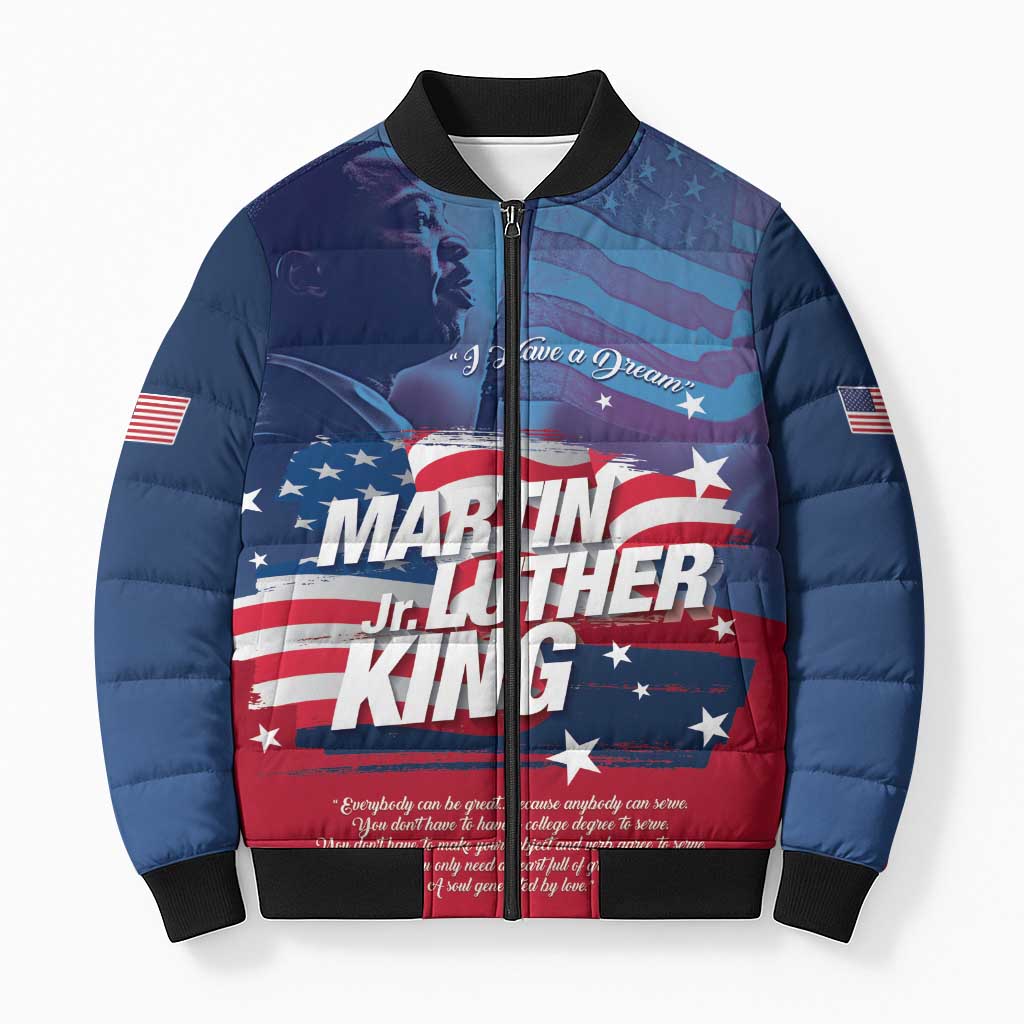Martin Luther King MLK Bomber Puffer Jacket I Have A Dream - African Pride