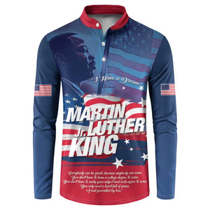 Martin Luther King MLK Button Sweatshirt I Have A Dream