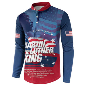 Martin Luther King MLK Button Sweatshirt I Have A Dream