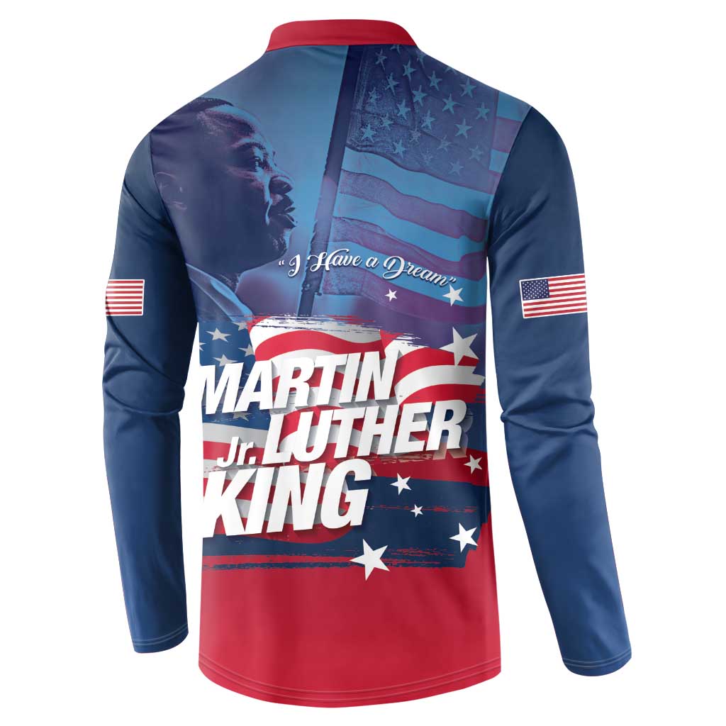 Martin Luther King MLK Button Sweatshirt I Have A Dream