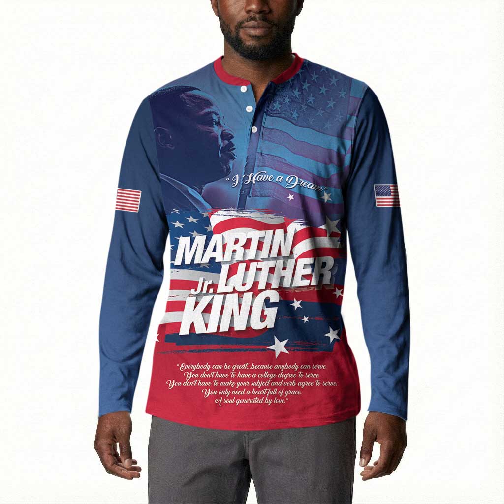 Martin Luther King MLK Button Sweatshirt I Have A Dream