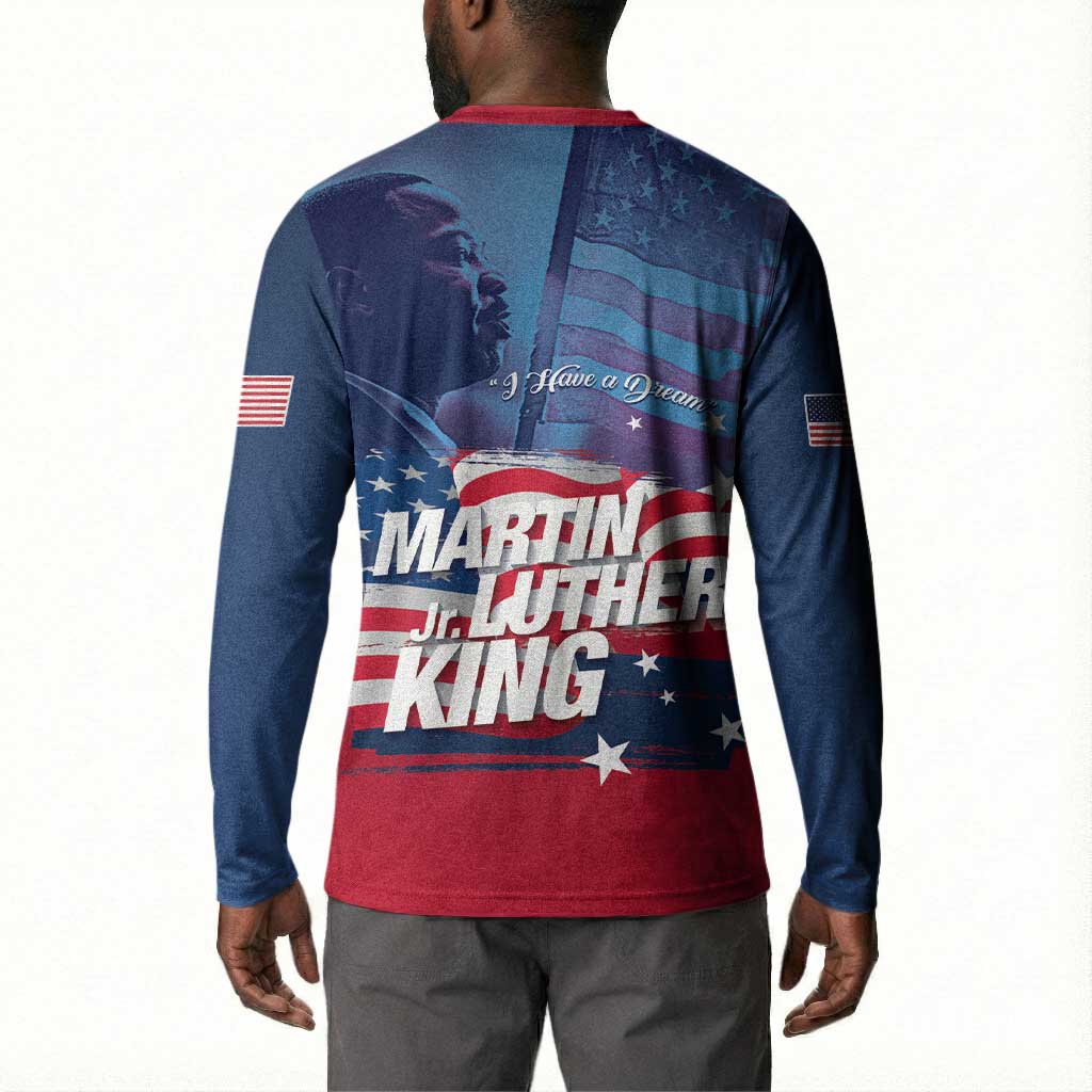 Martin Luther King MLK Button Sweatshirt I Have A Dream