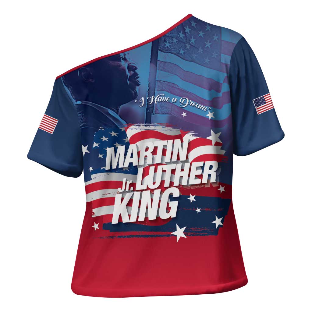 Martin Luther King MLK Cross Shoulder Shirt I Have A Dream - African Pride