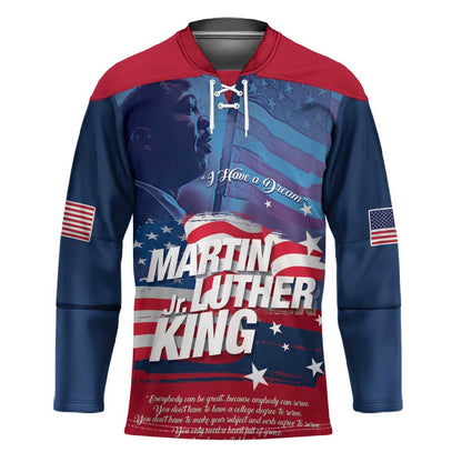Martin Luther King MLK Hockey Jersey I Have A Dream - African Pride