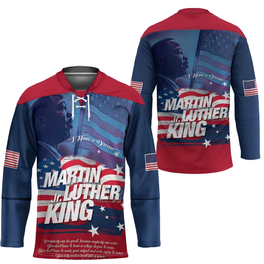 Martin Luther King MLK Hockey Jersey I Have A Dream - African Pride