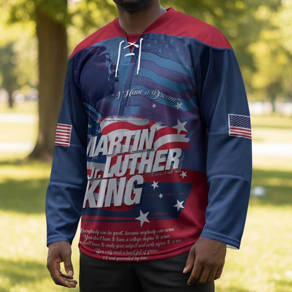 Martin Luther King MLK Hockey Jersey I Have A Dream - African Pride