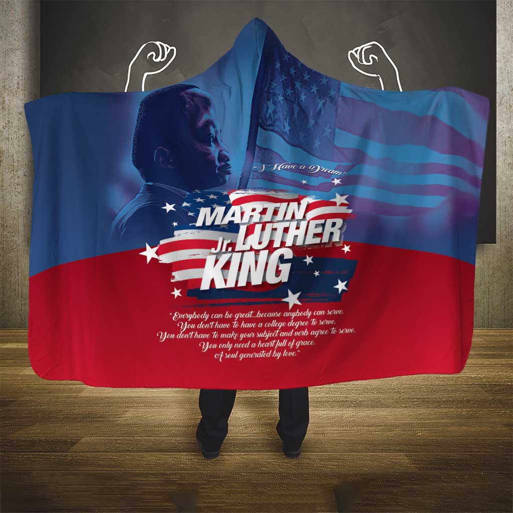 Martin Luther King MLK Hooded Blanket I Have A Dream - African Pride