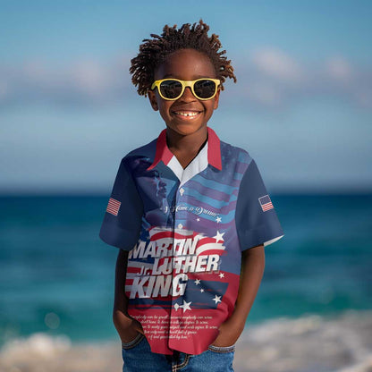 Martin Luther King MLK Kid Hawaiian Shirt I Have A Dream - African Pride
