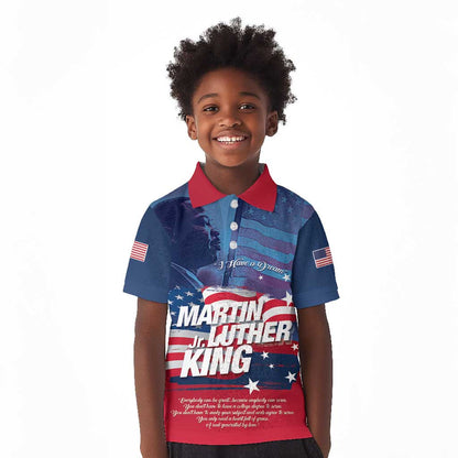 Martin Luther King MLK Kid Polo Shirt I Have A Dream - African Pride