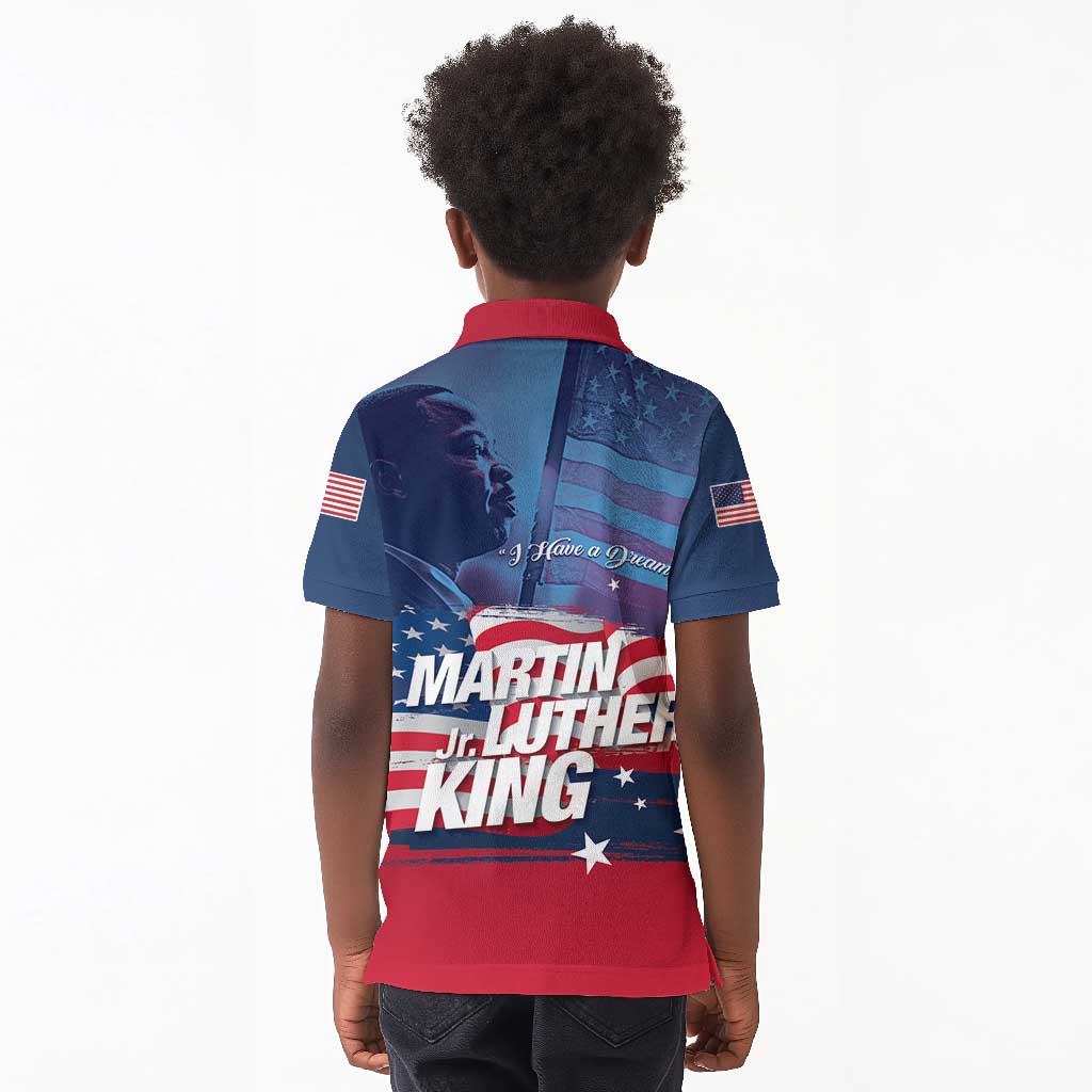 Martin Luther King MLK Kid Polo Shirt I Have A Dream - African Pride