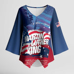 Martin Luther King MLK Kimono Sleeve Blouse I Have A Dream - African Pride