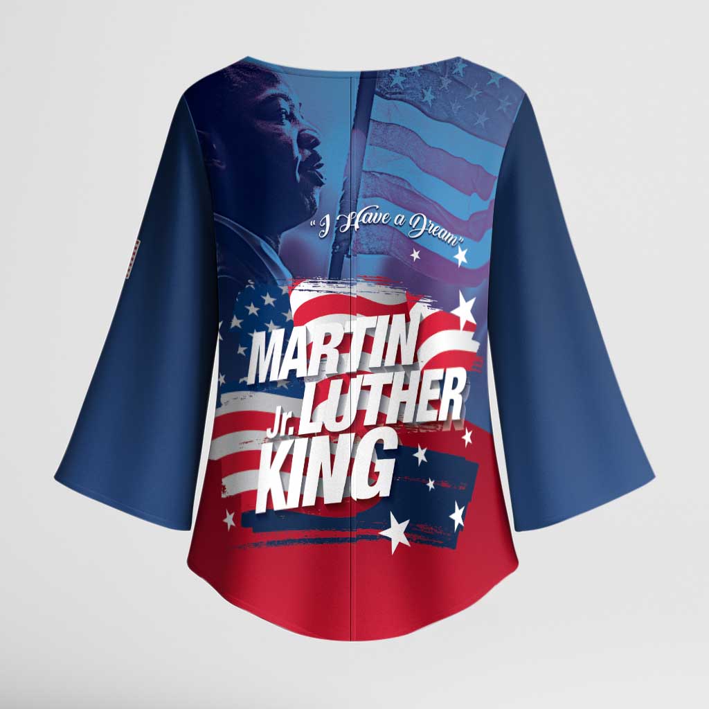 Martin Luther King MLK Kimono Sleeve Blouse I Have A Dream - African Pride