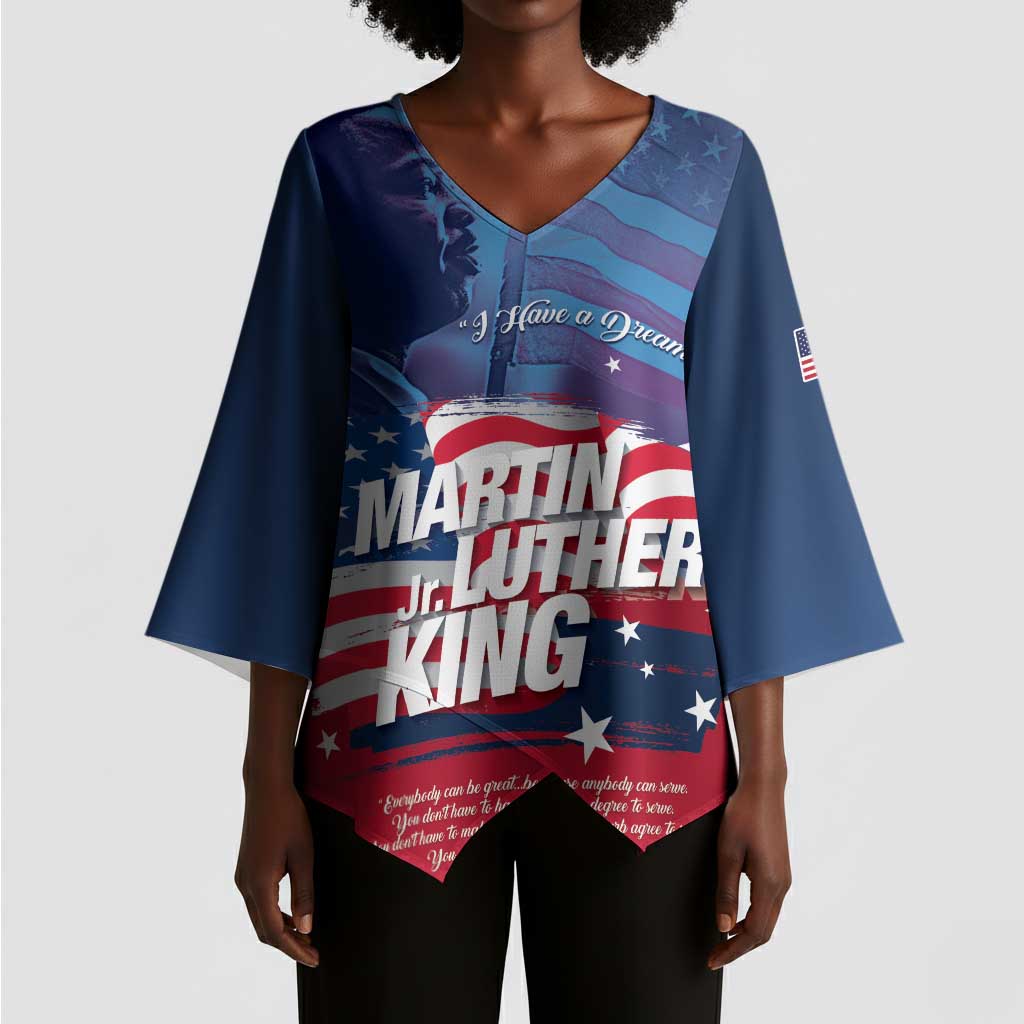 Martin Luther King MLK Kimono Sleeve Blouse I Have A Dream - African Pride