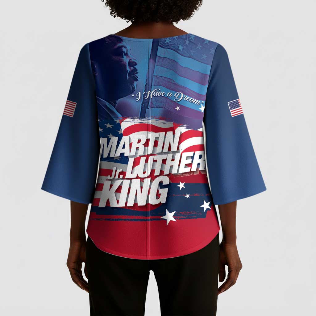 Martin Luther King MLK Kimono Sleeve Blouse I Have A Dream - African Pride