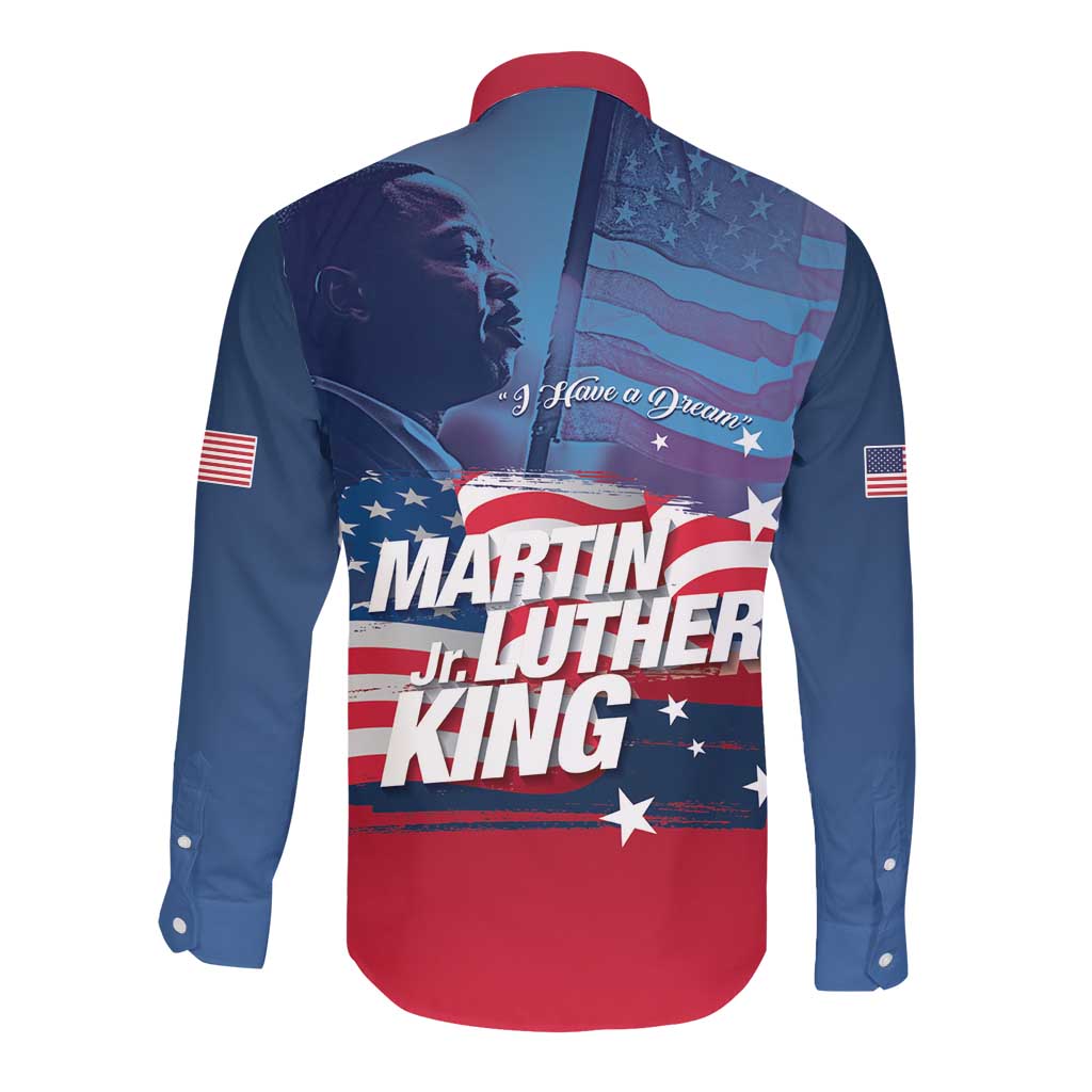 Martin Luther King MLK Long Sleeve Button Shirt I Have A Dream - African Pride