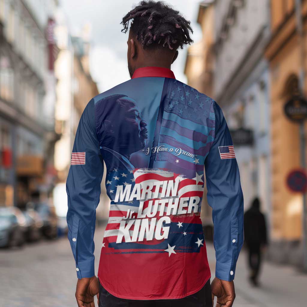 Martin Luther King MLK Long Sleeve Button Shirt I Have A Dream - African Pride