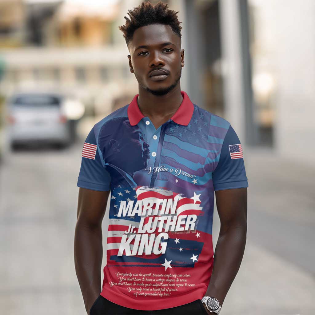 Martin Luther King MLK Polo Shirt I Have A Dream - African Pride