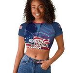 Martin Luther King MLK Raglan Cropped T shirt I Have A Dream - African Pride