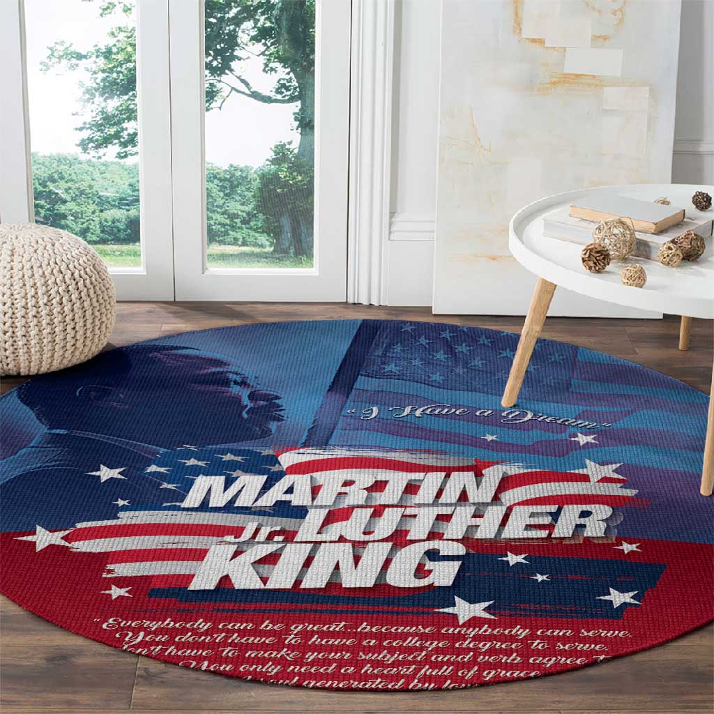 Martin Luther King MLK Round Carpet I Have A Dream - African Pride