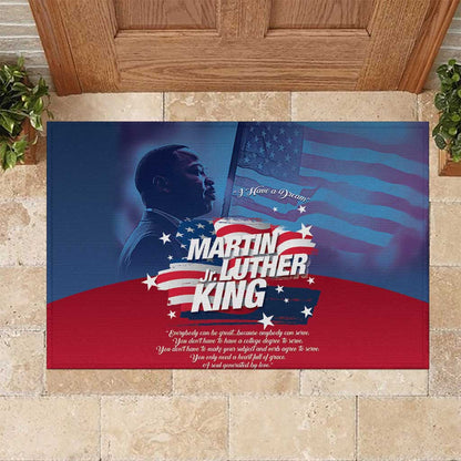 Martin Luther King MLK Rubber Doormat I Have A Dream - African Pride