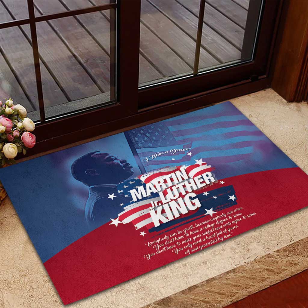 Martin Luther King MLK Rubber Doormat I Have A Dream - African Pride