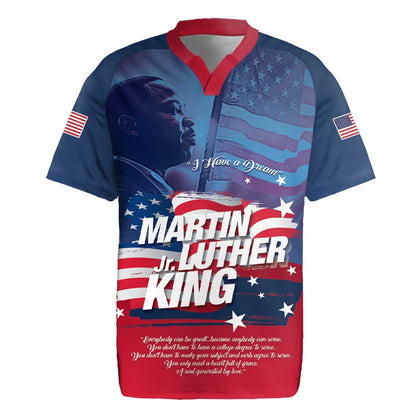Martin Luther King MLK Rugby Jersey I Have A Dream - African Pride