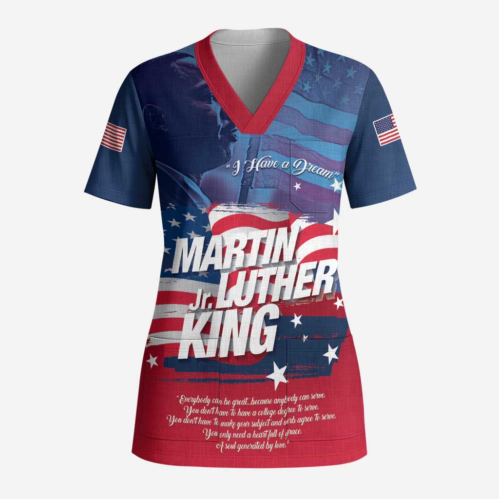 Martin Luther King MLK Scrub Top I Have A Dream - African Pride