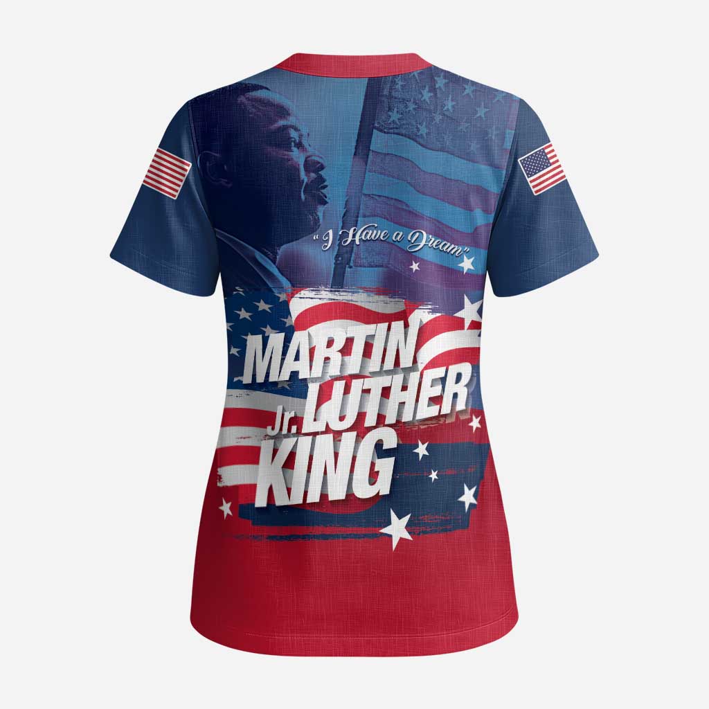 Martin Luther King MLK Scrub Top I Have A Dream - African Pride