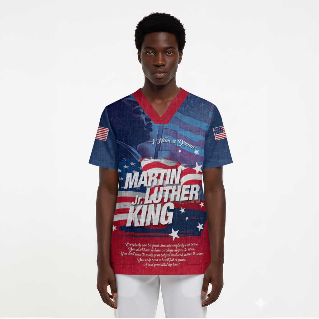 Martin Luther King MLK Scrub Top I Have A Dream - African Pride