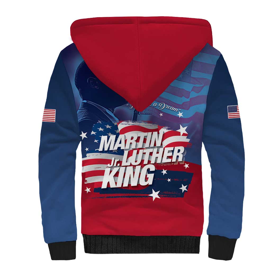 Martin Luther King MLK Sherpa Hoodie I Have A Dream - African Pride