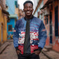 Martin Luther King MLK Sleeve Zip Bomber Jacket I Have A Dream - African Pride