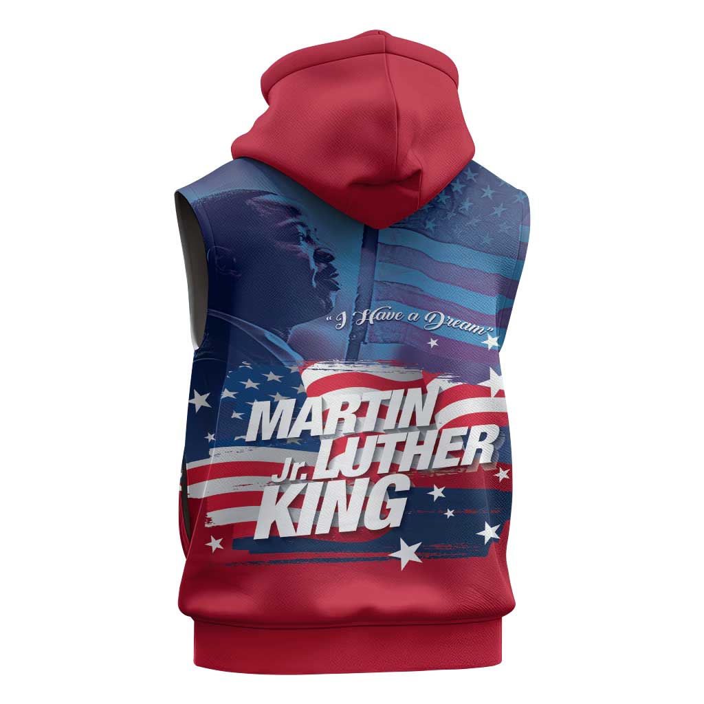 Martin Luther King MLK Sleeveless Hoodie I Have A Dream - African Pride