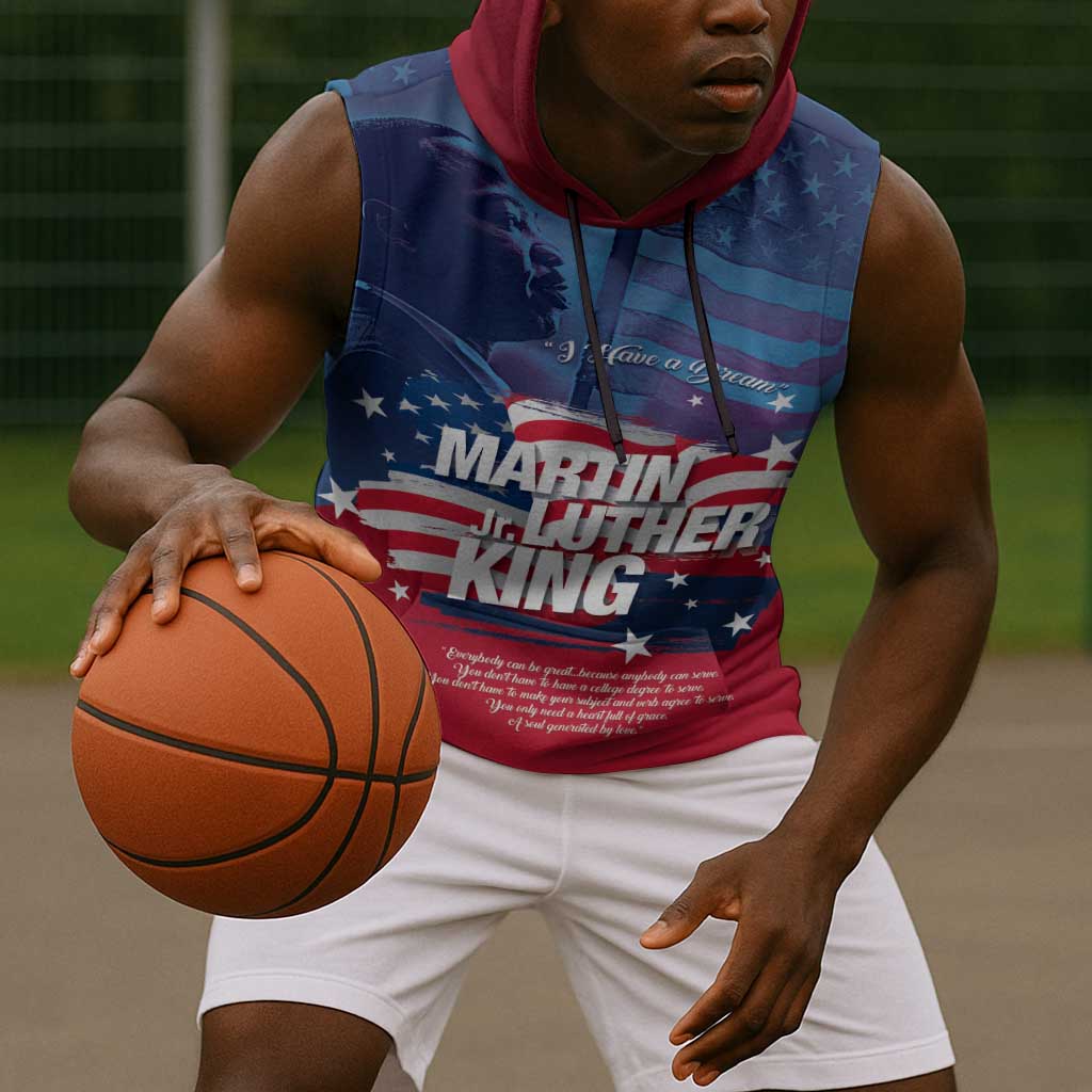 Martin Luther King MLK Sleeveless Hoodie I Have A Dream - African Pride
