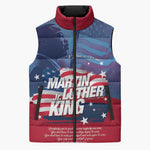 Martin Luther King MLK Sleeveless Puffer Jacket I Have A Dream - African Pride