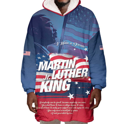 Martin Luther King MLK Wearable Blanket Hoodie I Have A Dream - African Pride